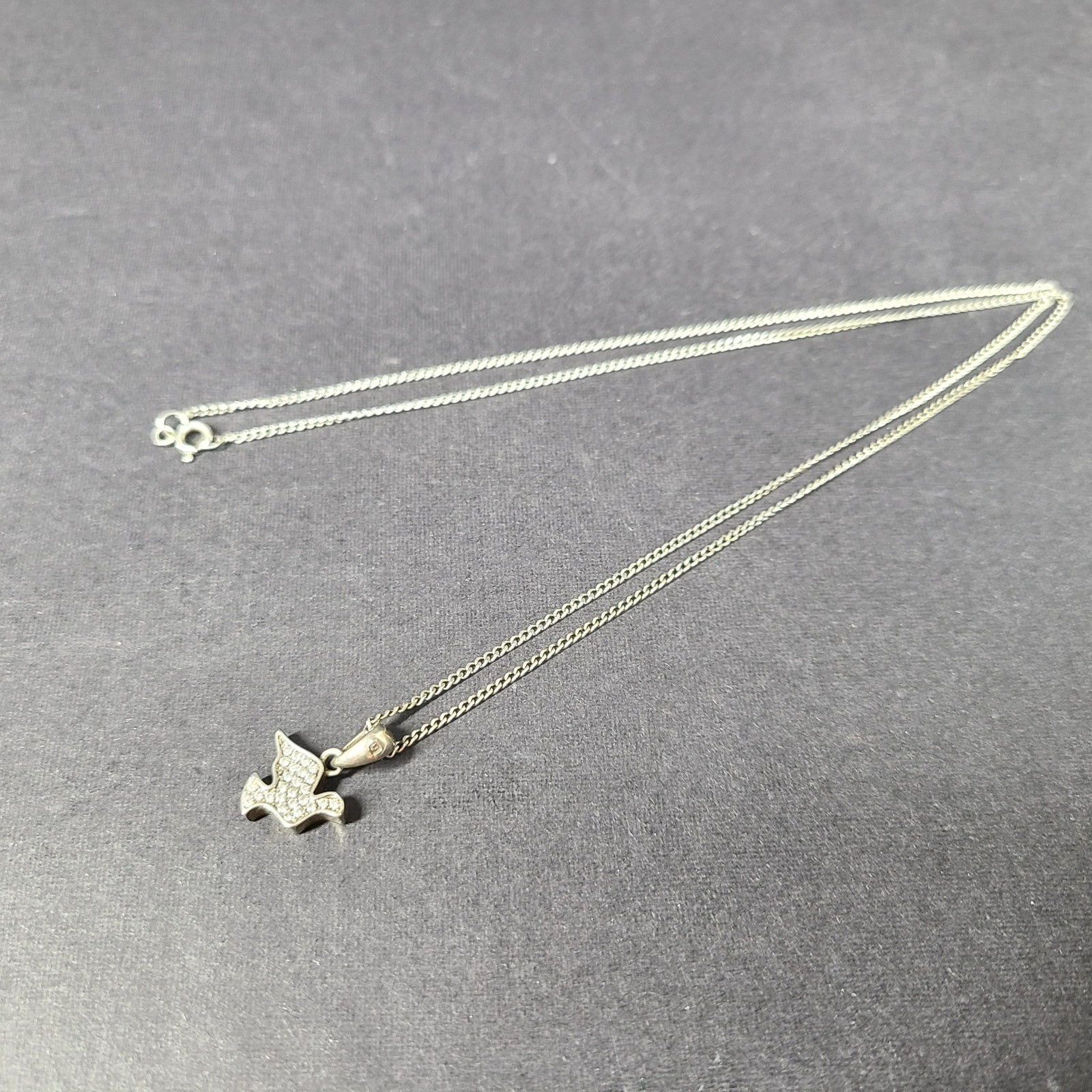 Pandora Symbol of Hope Dove Pendant Necklace 925 Sterling Silver 20″ 791350CZ