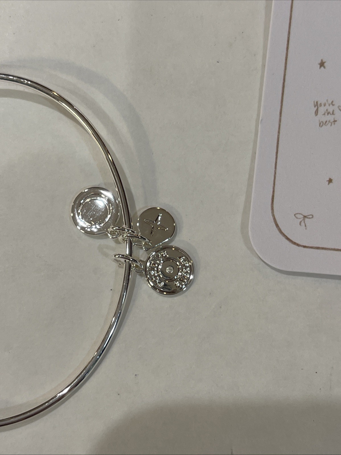 Alex and Ani Because I Love You Grandma IV EWB, SAS, Shiny Antique Silver New