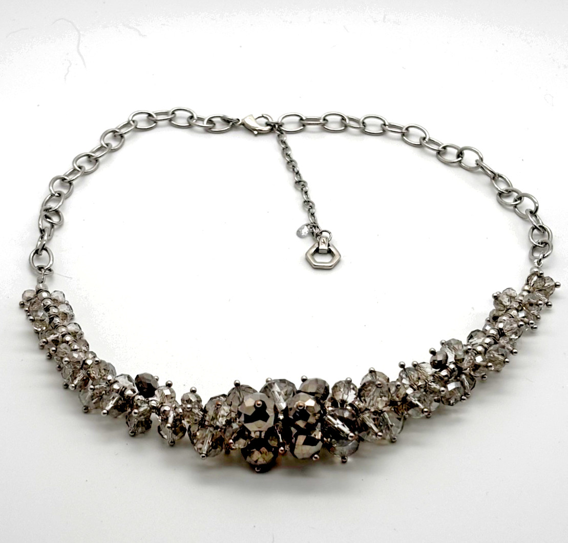 Simply Vera Faux Crystal Beaded Statement Necklace Vera Wang 20″