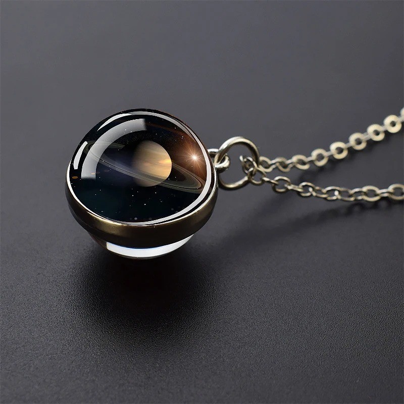 Fun necklace representing the planets of the solar system