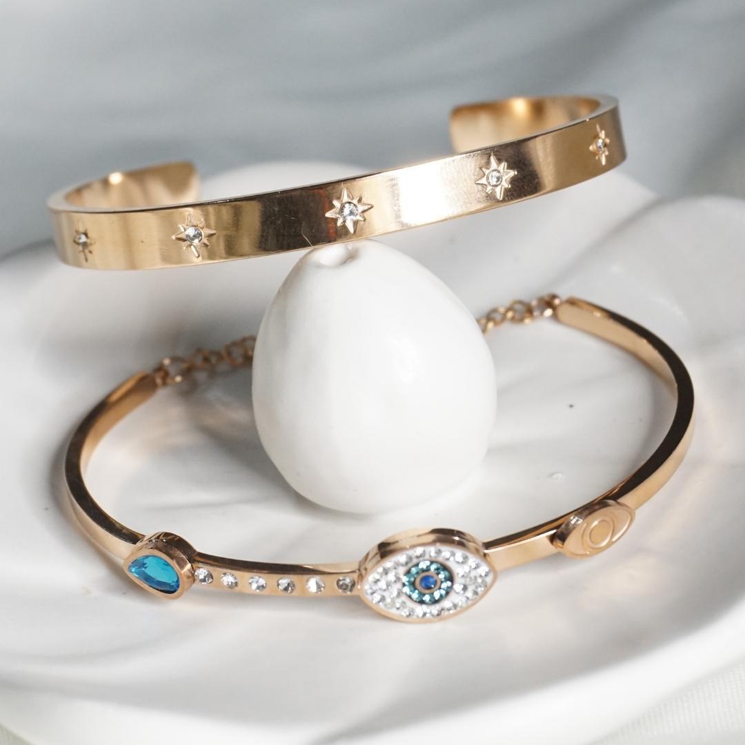 Rich Stainless Steel Rose-Gold Bracelet | Gift for her | Waterproof Bracelet