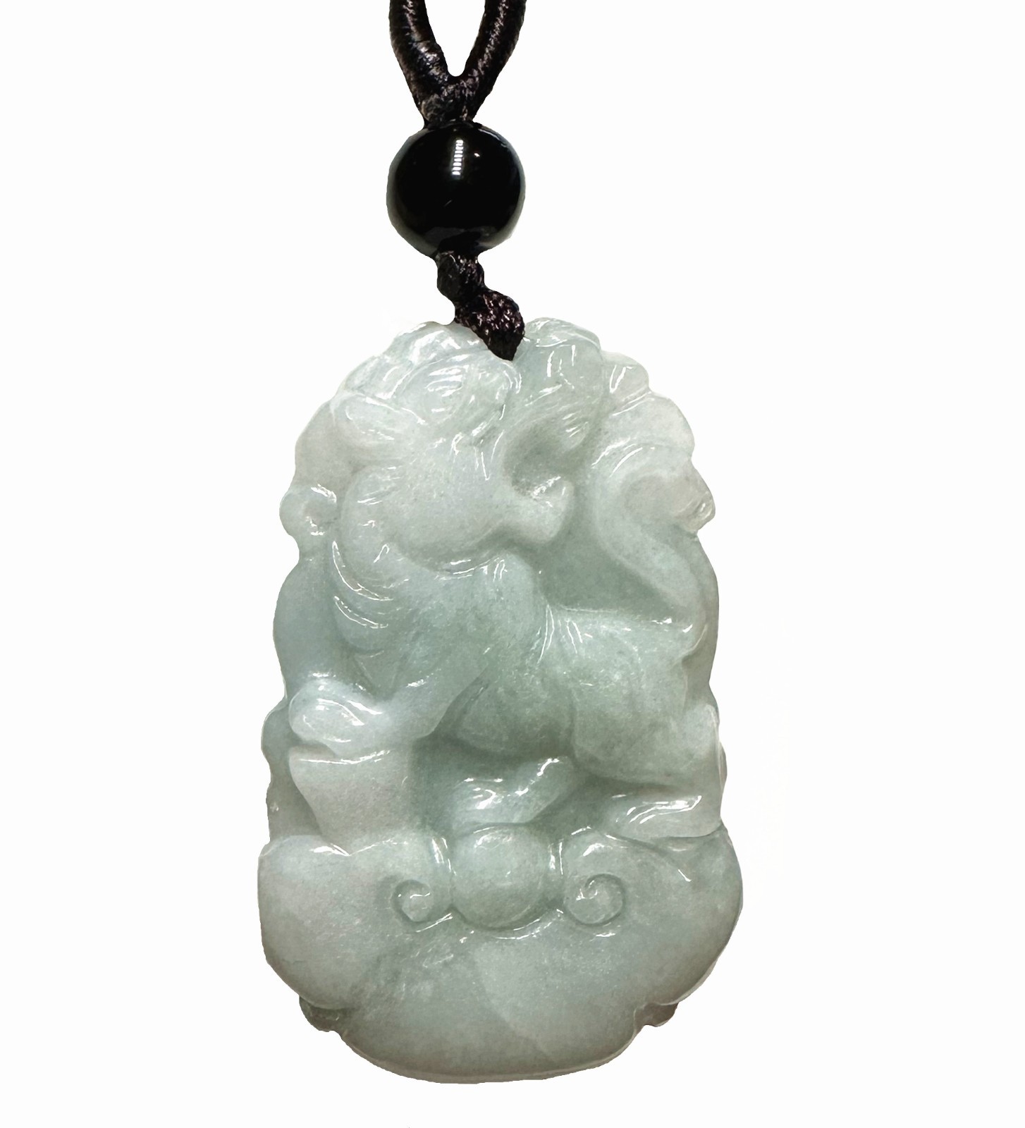 Feng Shui Handmade Chinese Zodiac Tiger Pendant Necklace for Good Luck