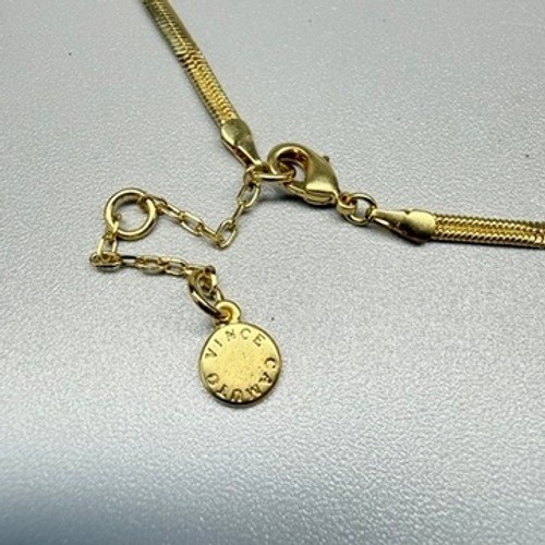 Vince Camuto Gold Tone Snake Chain Necklace 32″