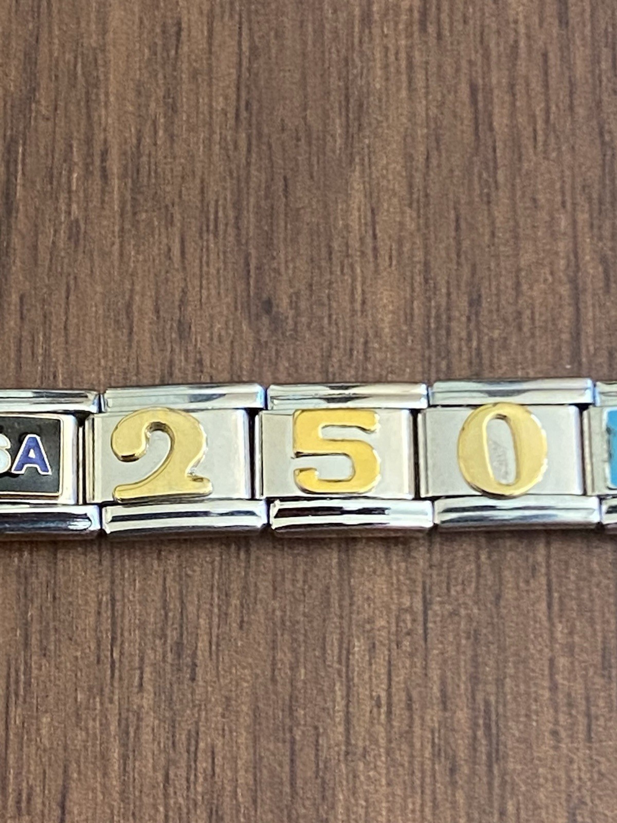 18 Charm Patriotic USA 250 Anniversary Fourth Of July Bracelet Italian Charm New