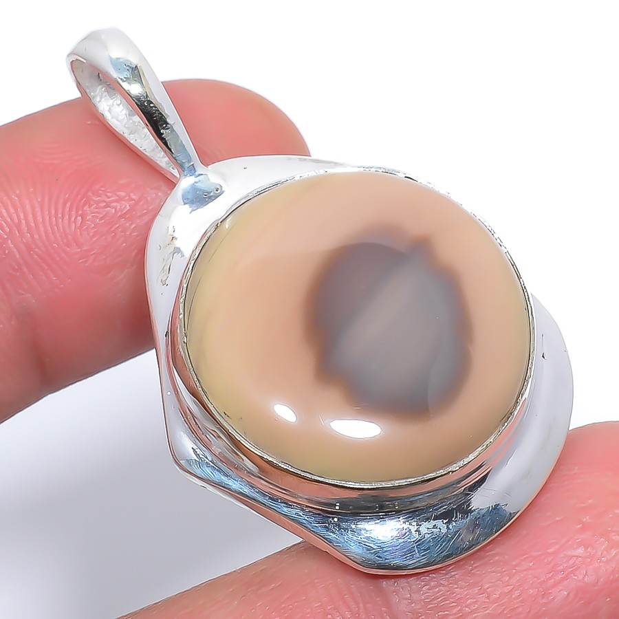 Imperial Jasper – Guadalajara 925 Silver Plated Pendant 1.64″ T23