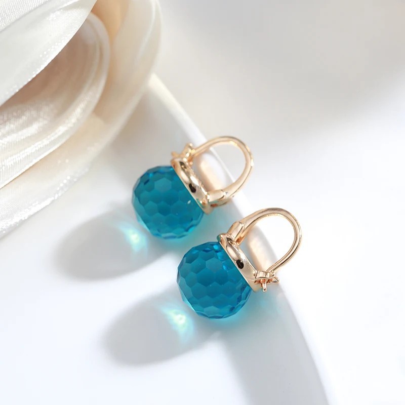 Blue Ball Drop Earrings Fashion Casual Dangle Women Earring Party Jewelry Gifts