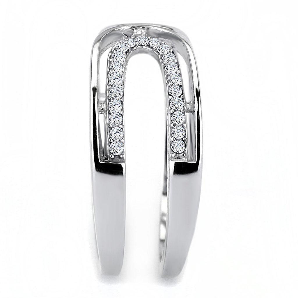 High Polish Open Cuff Band Midi Ring