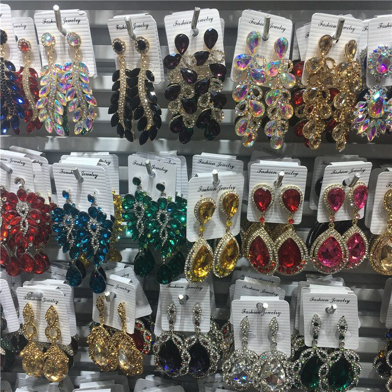 Wholesale12 Pairs Mixed Style Women Luxury Crystal Statement Drop Earrings Party