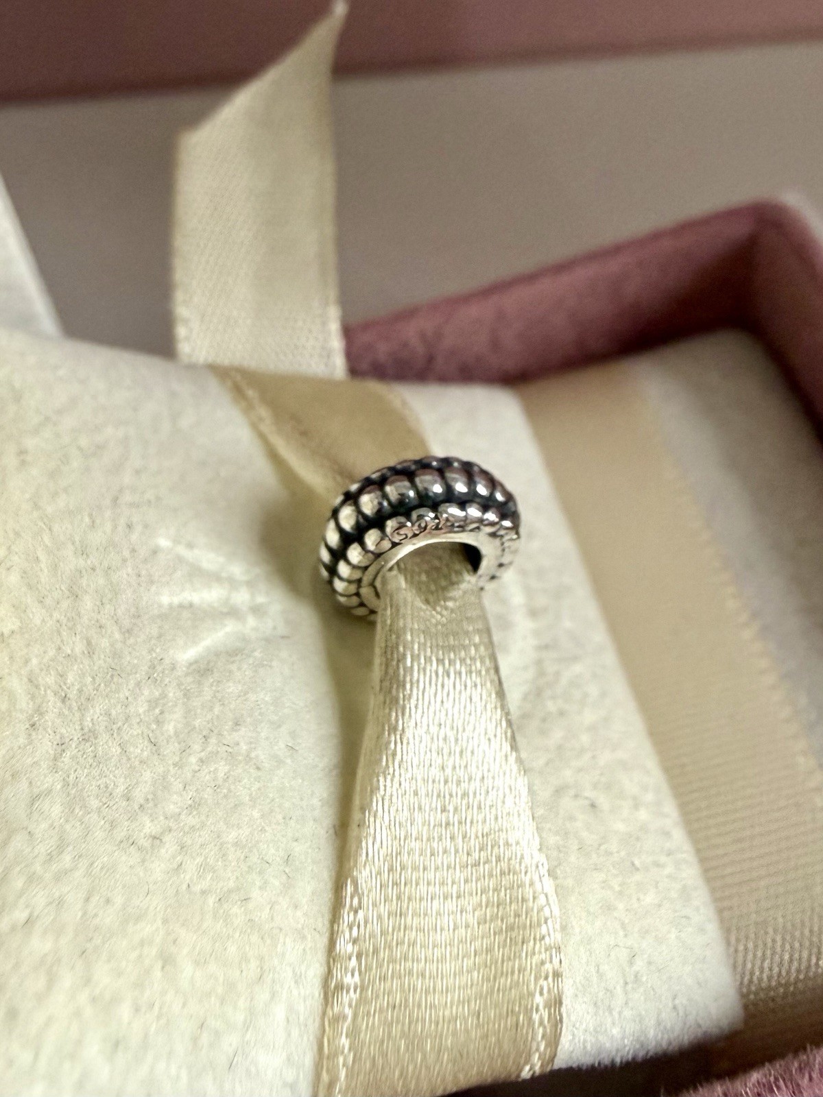 Pandora Sterling Silver Tires Spacer Charm #790244 Authentic Retired
