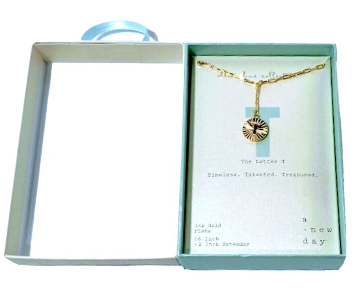A New Day Demi Fine Gold-Plated Initial Pendant Necklace–Letters Available