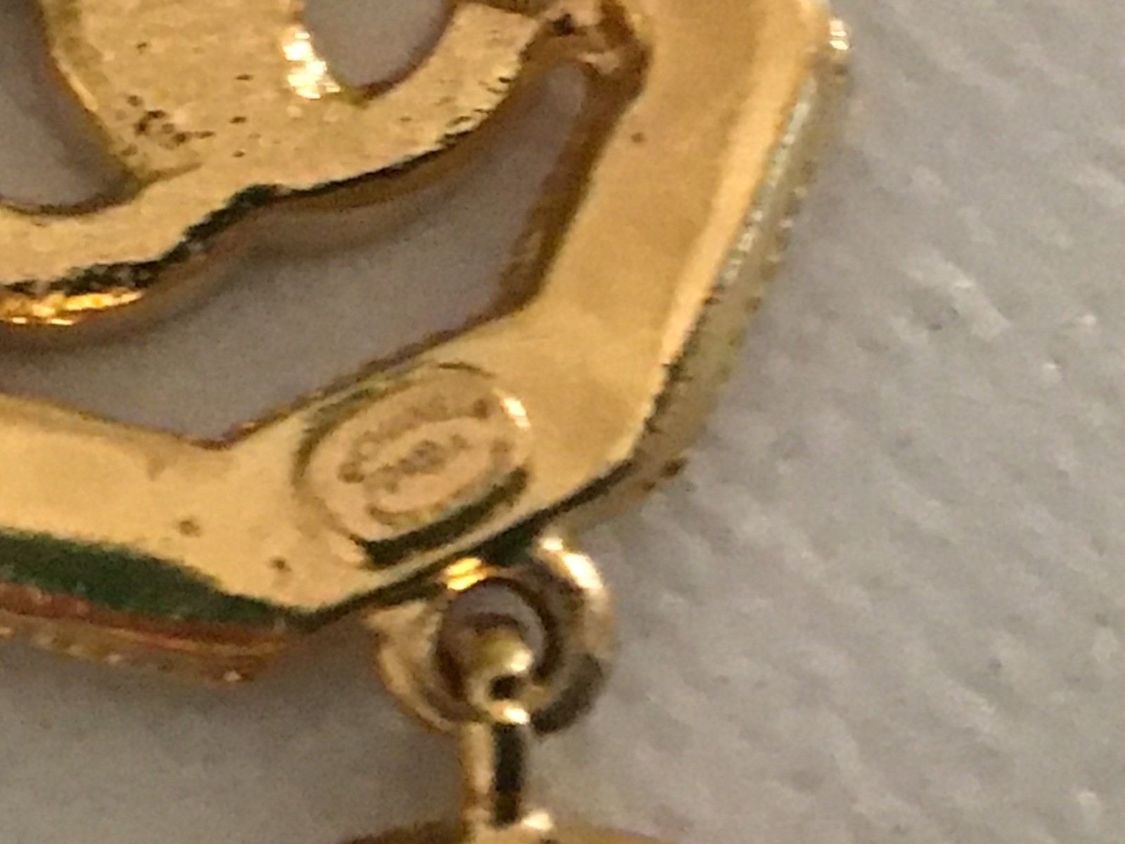 CHANEL – 24A Gold NO.5 Design Coco Mark Earrings