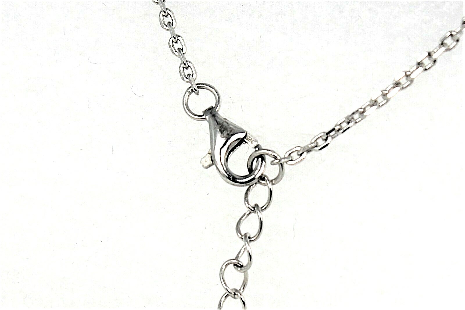 Sterling Silver Created Garnet 18 inch Necklace 12.0g