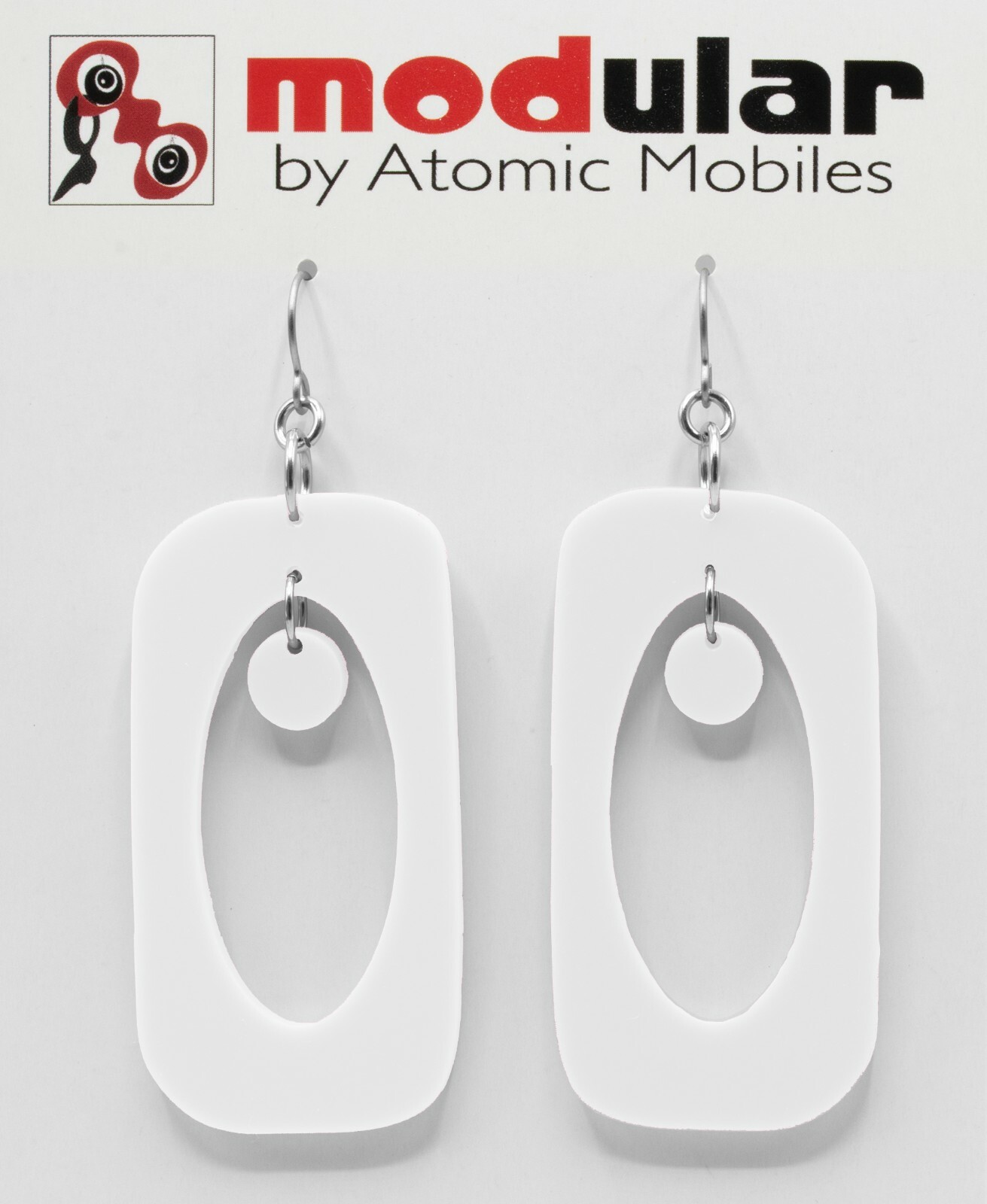 FAB Beatnik Boho Earrings Gift For Her Retro Mid Century Statement Art Jewelry