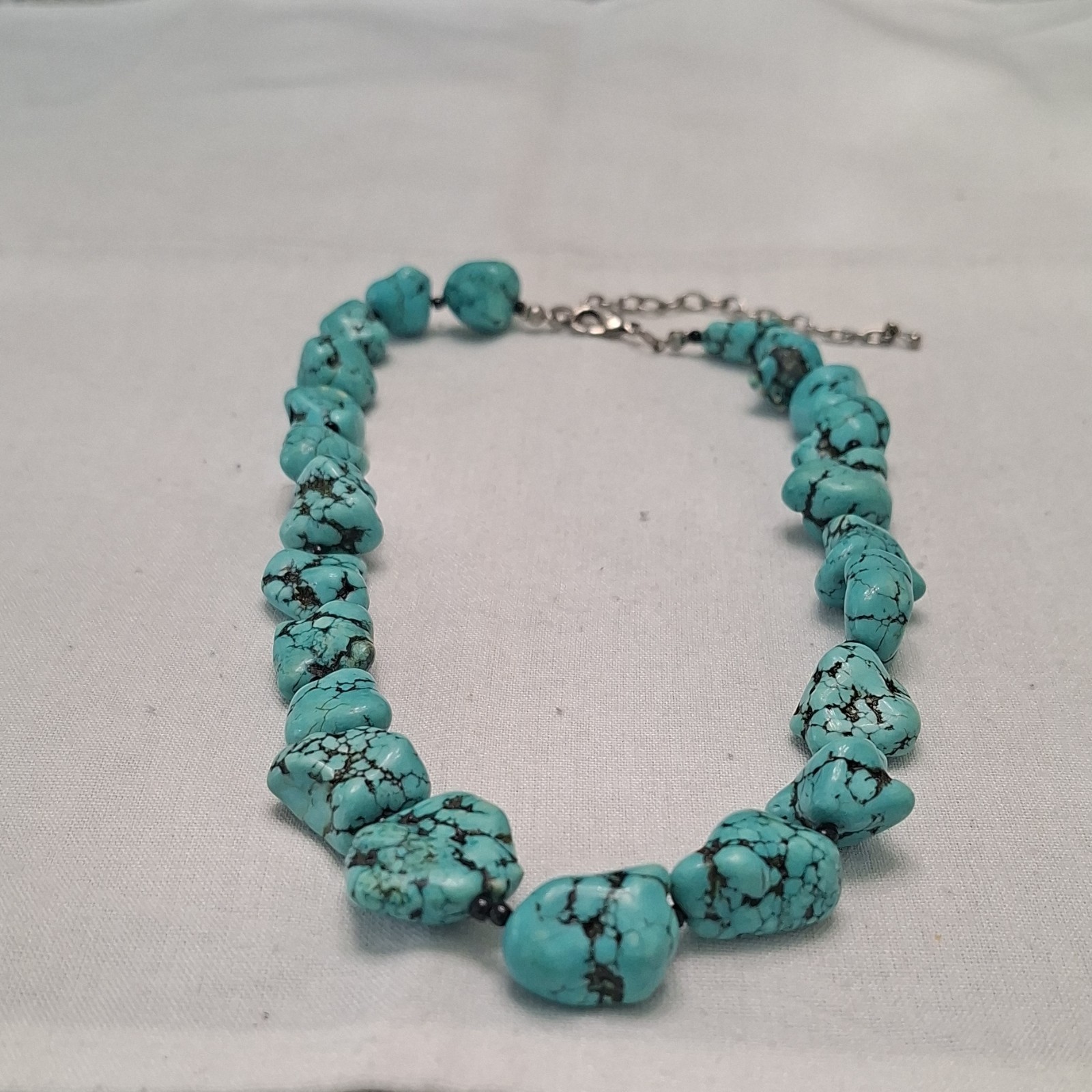 Rainbow Nugget and Colorful Dyed Howlite Turquoise Statement Necklaces