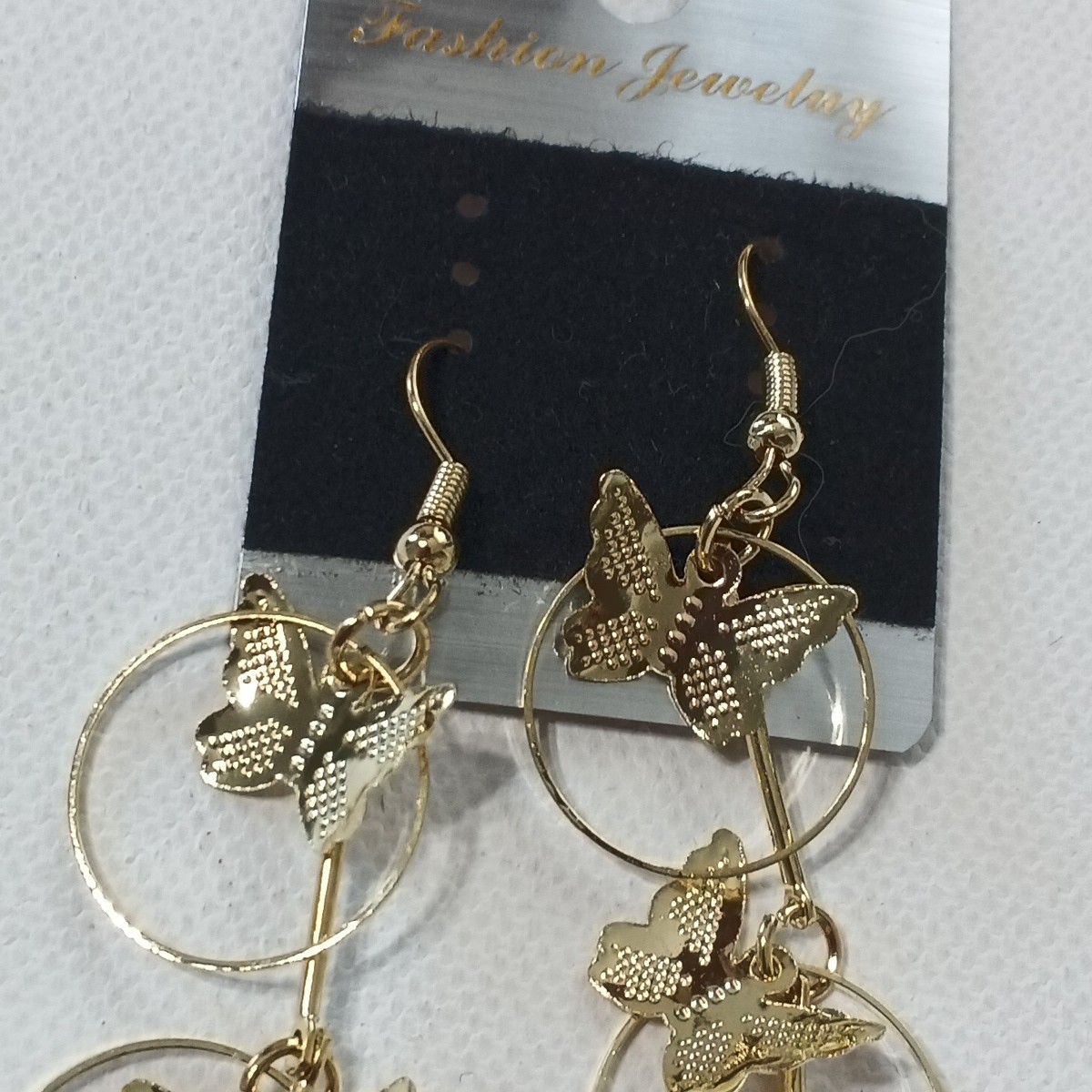 Dangle Earrings Brass Plated Gold Fish Hook Fashion Jewelry