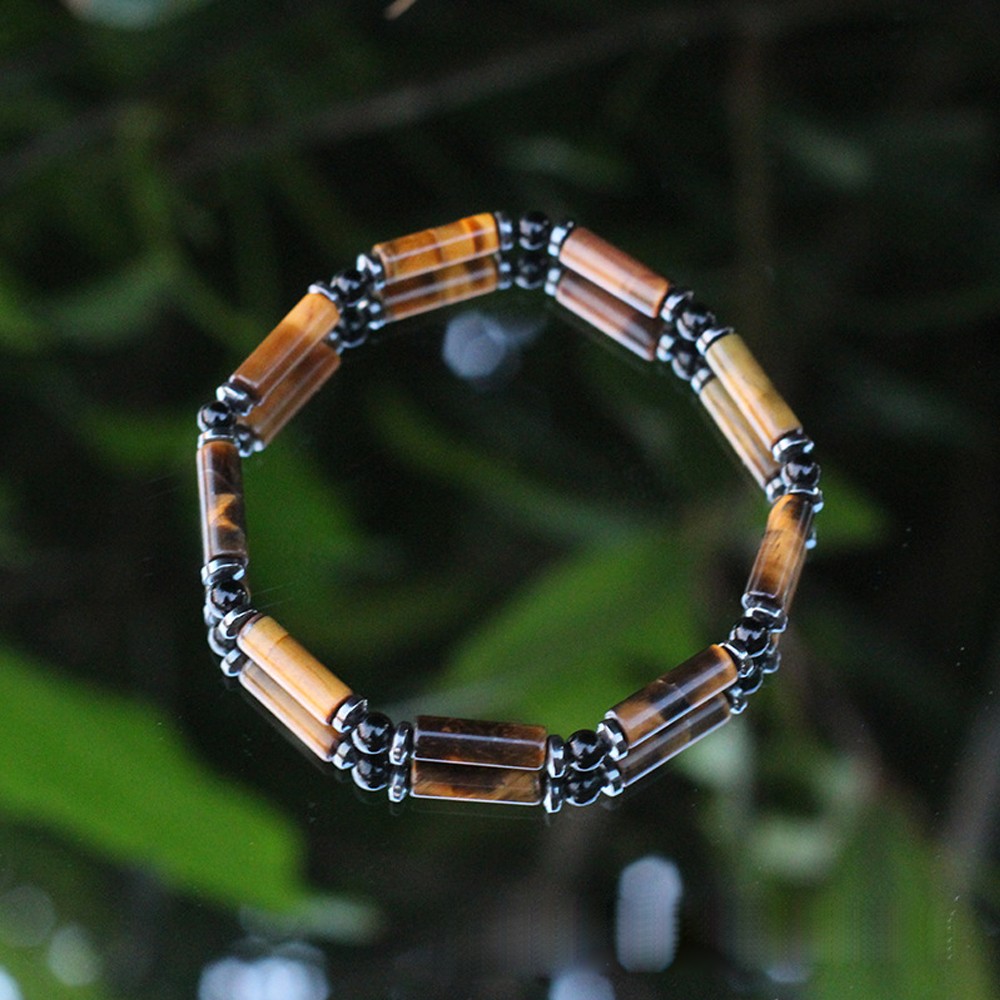 High Quality Tiger Eye Hematite Men Bracelet Dainty Healing Good Fortune Gift