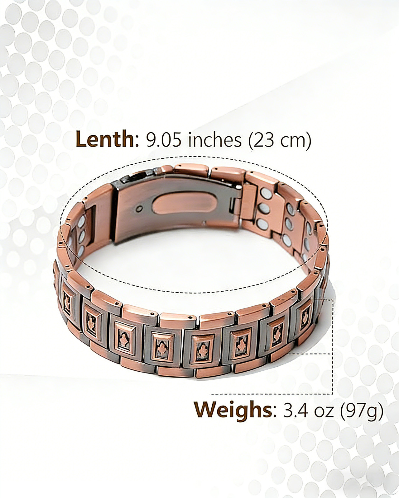 Adult’s Copper Therapy Bracelet | Hypoallergenic & Stylish Daily Wear