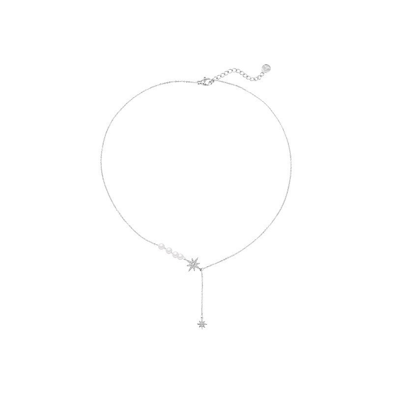 1 Pcs Gold Copper Pearl Choker for Women, Simple Layered Daily Wear