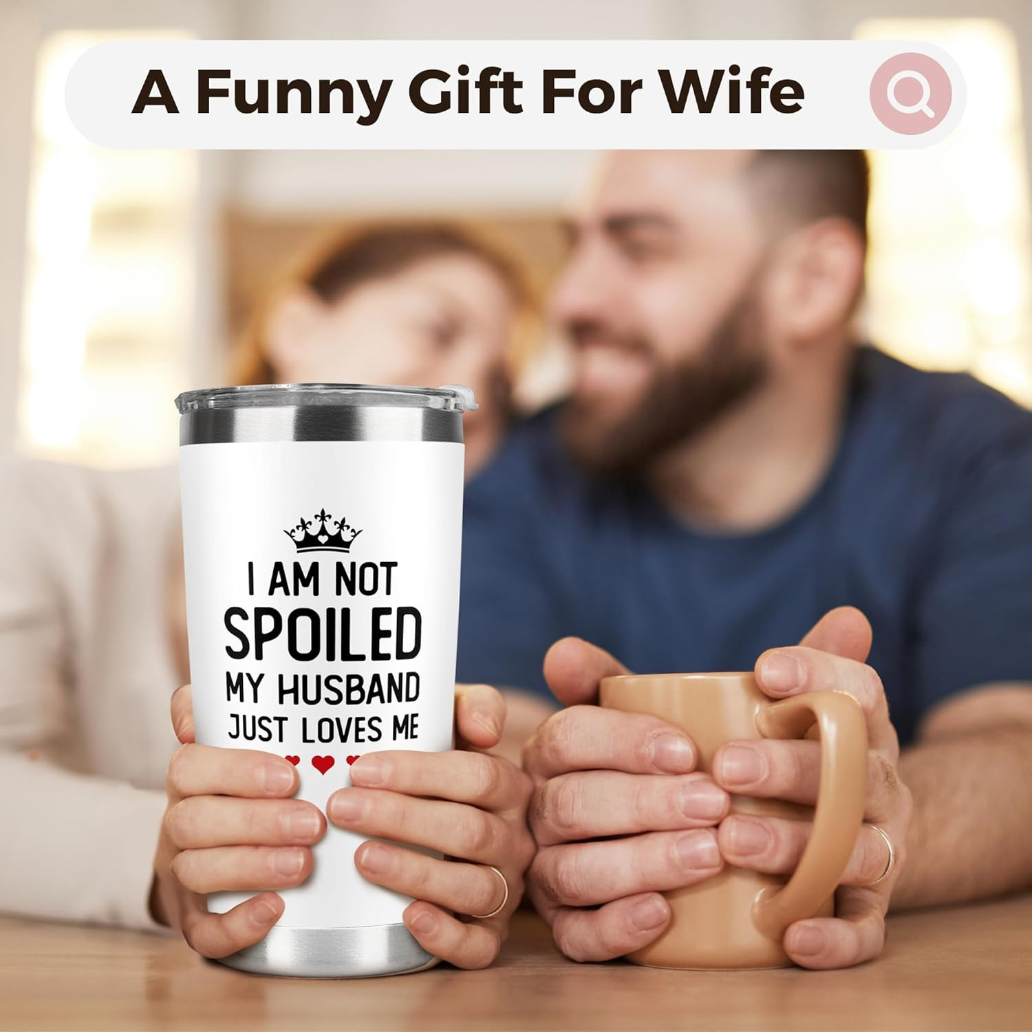 Wife Gift 20 oz Insulated Tumbler Stainless Steel Anniversary Birthday Cup