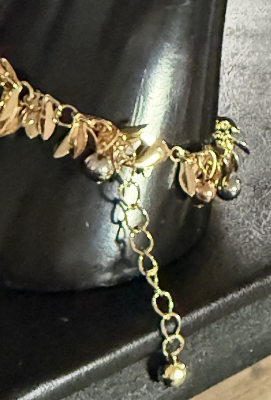 None tarnish none fadeCharm Dangle Adjustable Cable Chain Anklet Lobster Closure