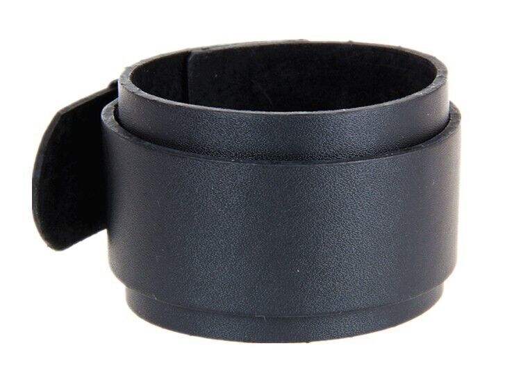 Men Leather Bracelet Adjustable Punk Wide Wrist Wrap Cuff Wristband Bangle Strap