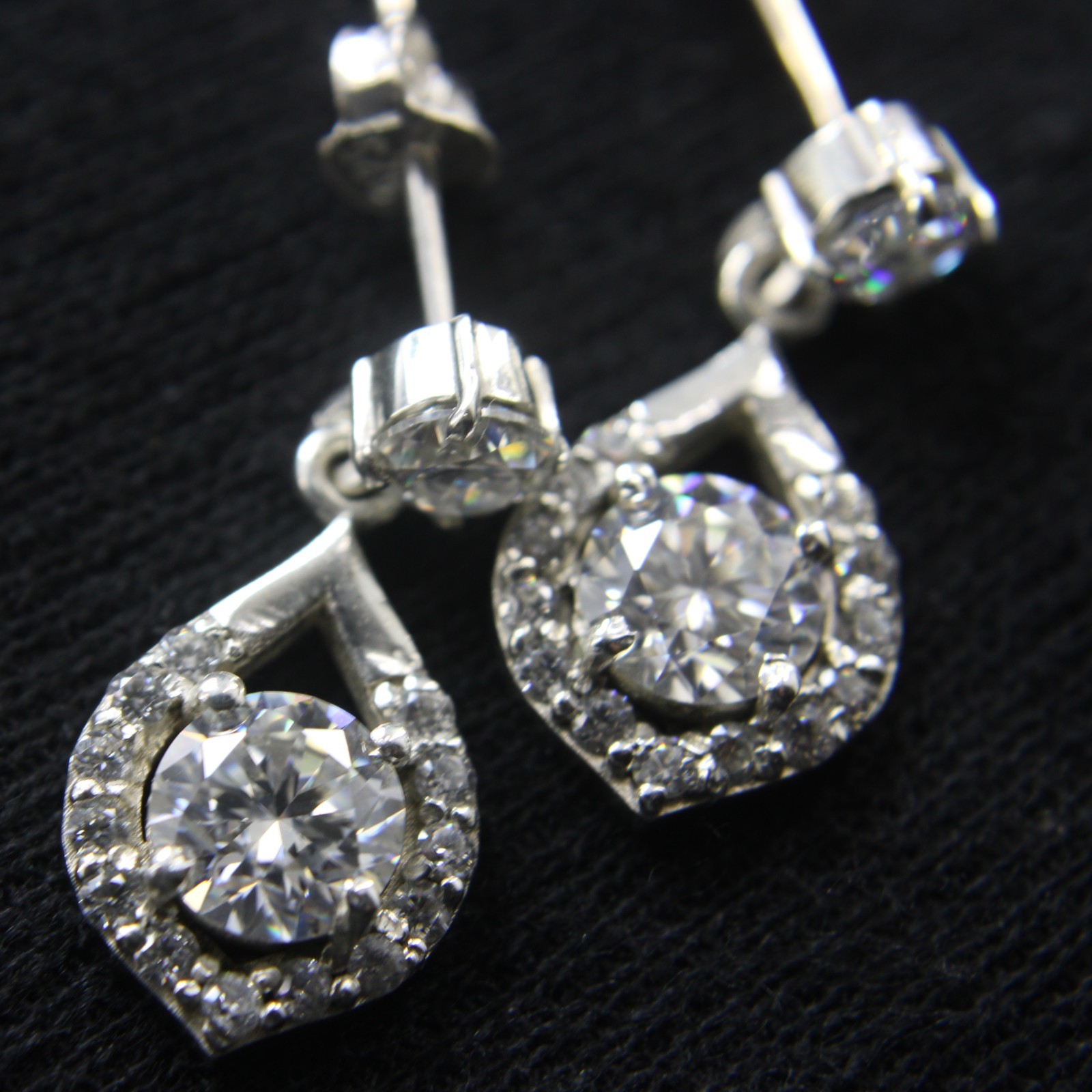 4 Ct Studds Earrings Lab Griown Diamond ValentineDay Gift for Her In Silver 925