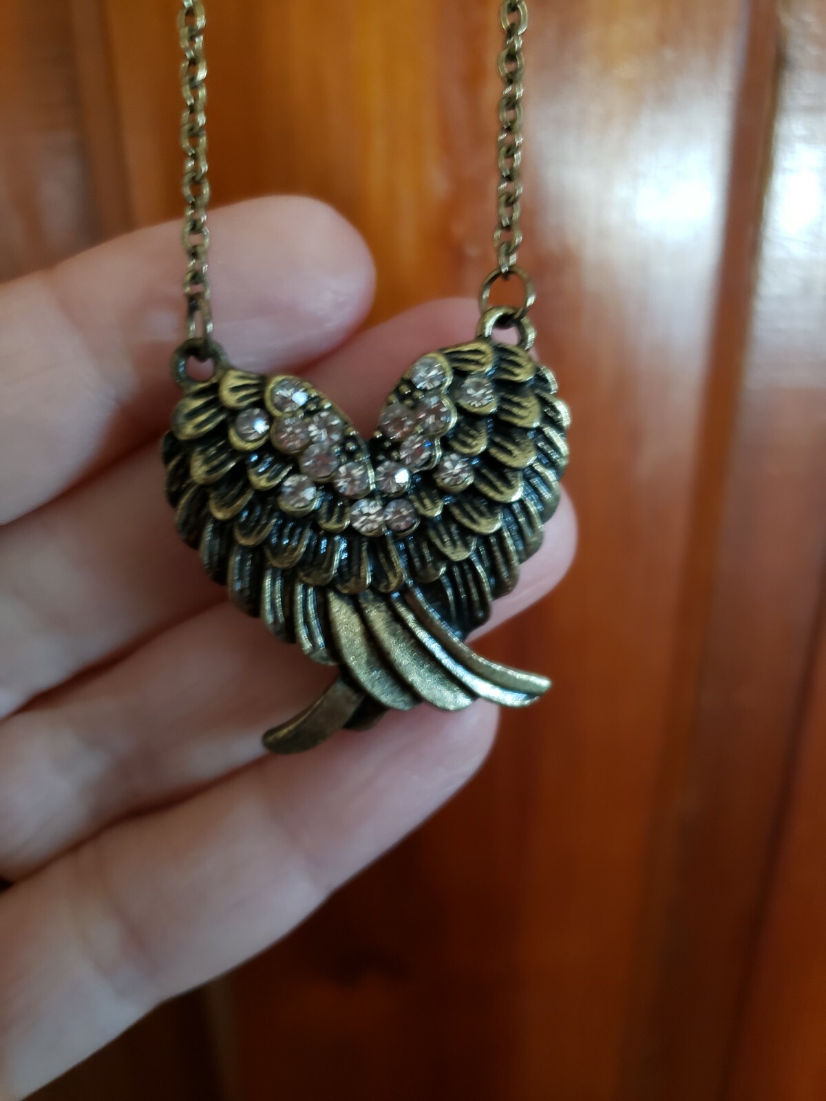 Angel Wings Necklace Religious Spiritual Angelic Jewelry