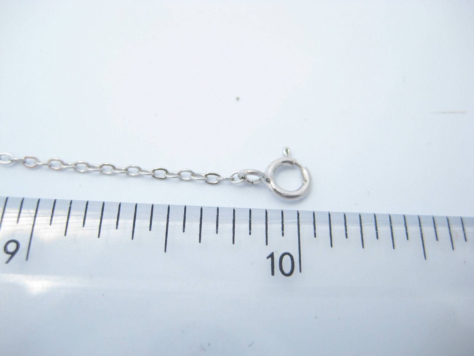 Sterling Silver 0.5mm Cross Charm Chain Link Bracelet Or Anklet 10″