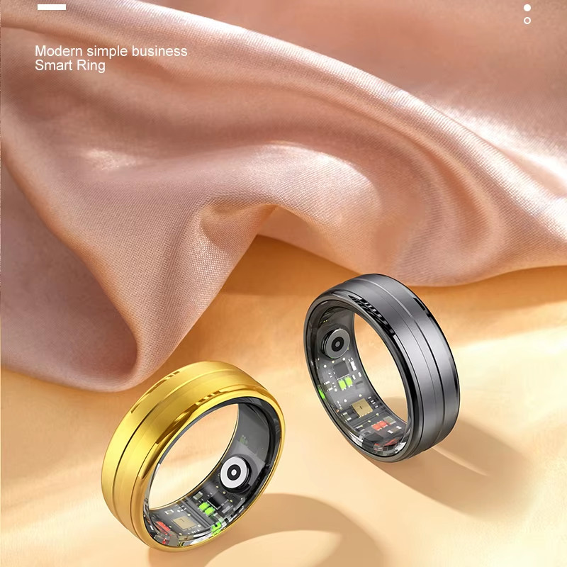 R06 Smart Ring Fitness Tracker with Case for Men Women iOS Android 2025
