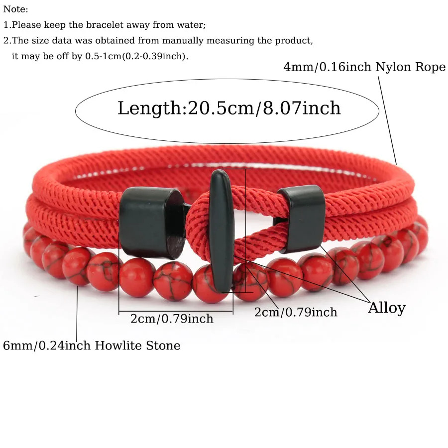 2Pcs Beads Rope Bracelet Set Men Tiger Eyes Malachite Stone Handmade Jewelry