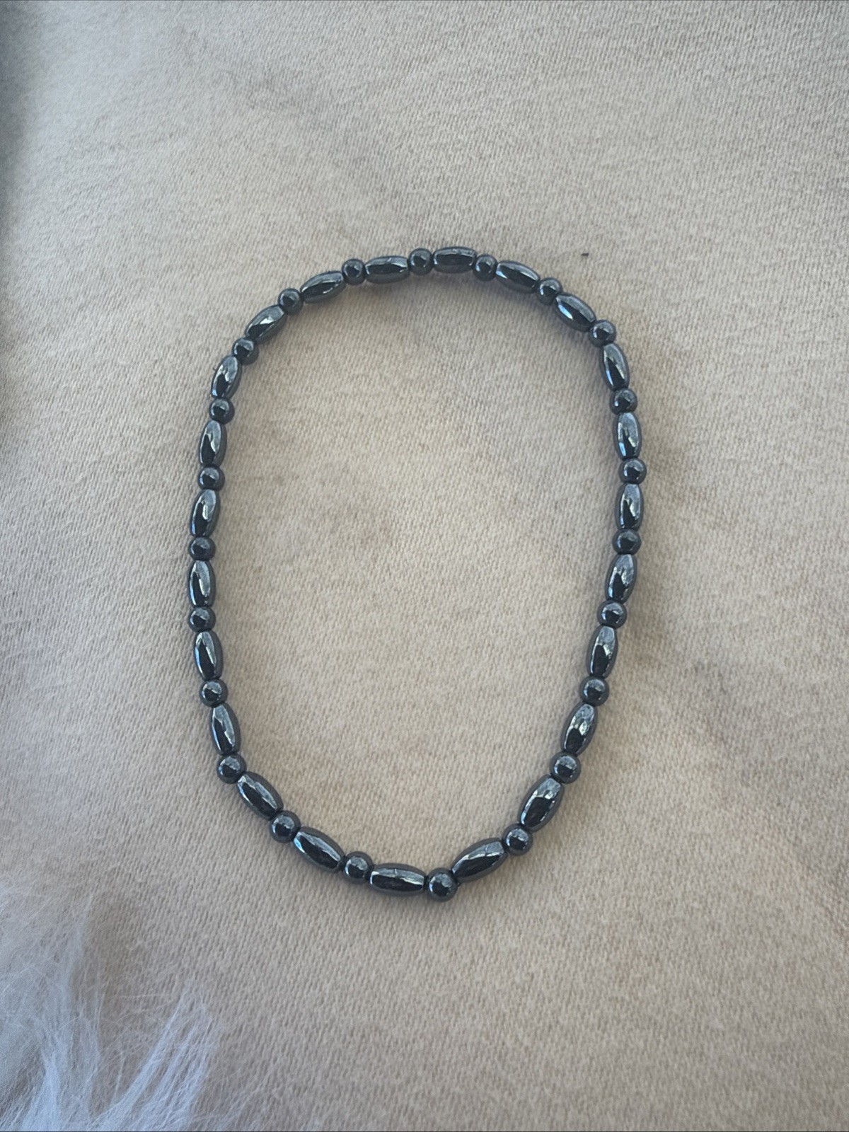 Hematite Magnetic Therapy Anklet 9.5” Long. Helps Pain, Anxiety, Circulation 2