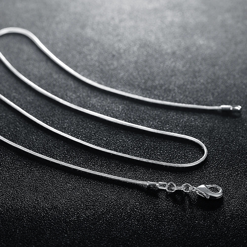Wholesale 10pcs 925 Sterling Silver Plated 2mm Snake Chain Necklace 16″-24″