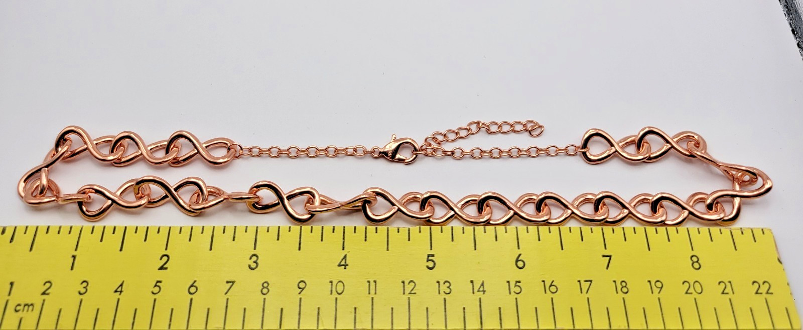 JTV Timna Jewelry Collection Copper 10.5mm Infinite Link Chain Necklace ~ 18-20″