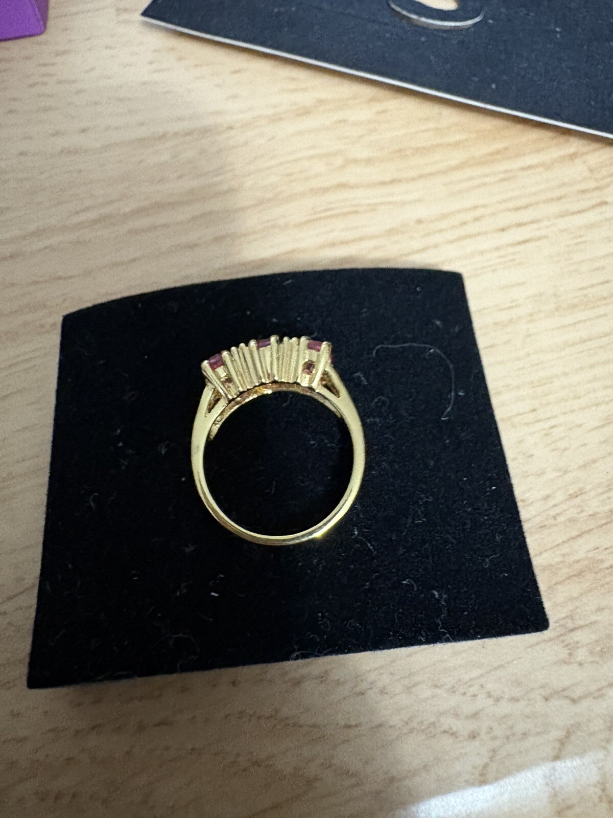 NIB Palm Beach Jewelry October Birthstone Tourmaline Gold Plated Ring Size 7