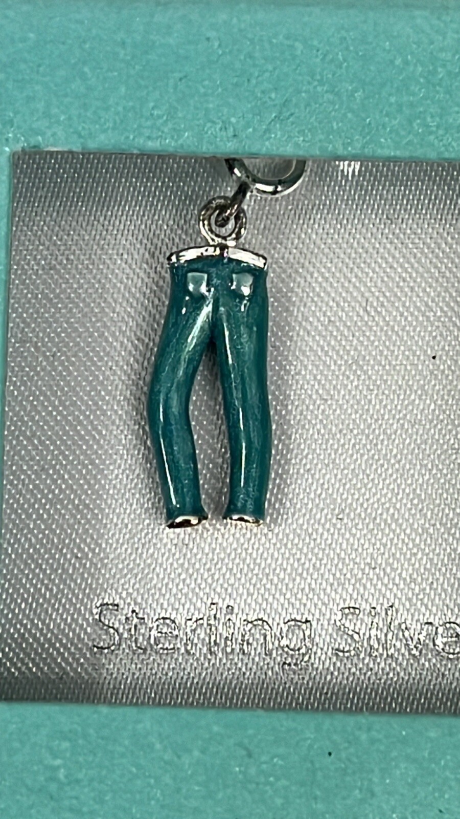 Sterling Silver Charms Bracelet Lot of 4 Charms Shoes, Pants, High Heel, Bag