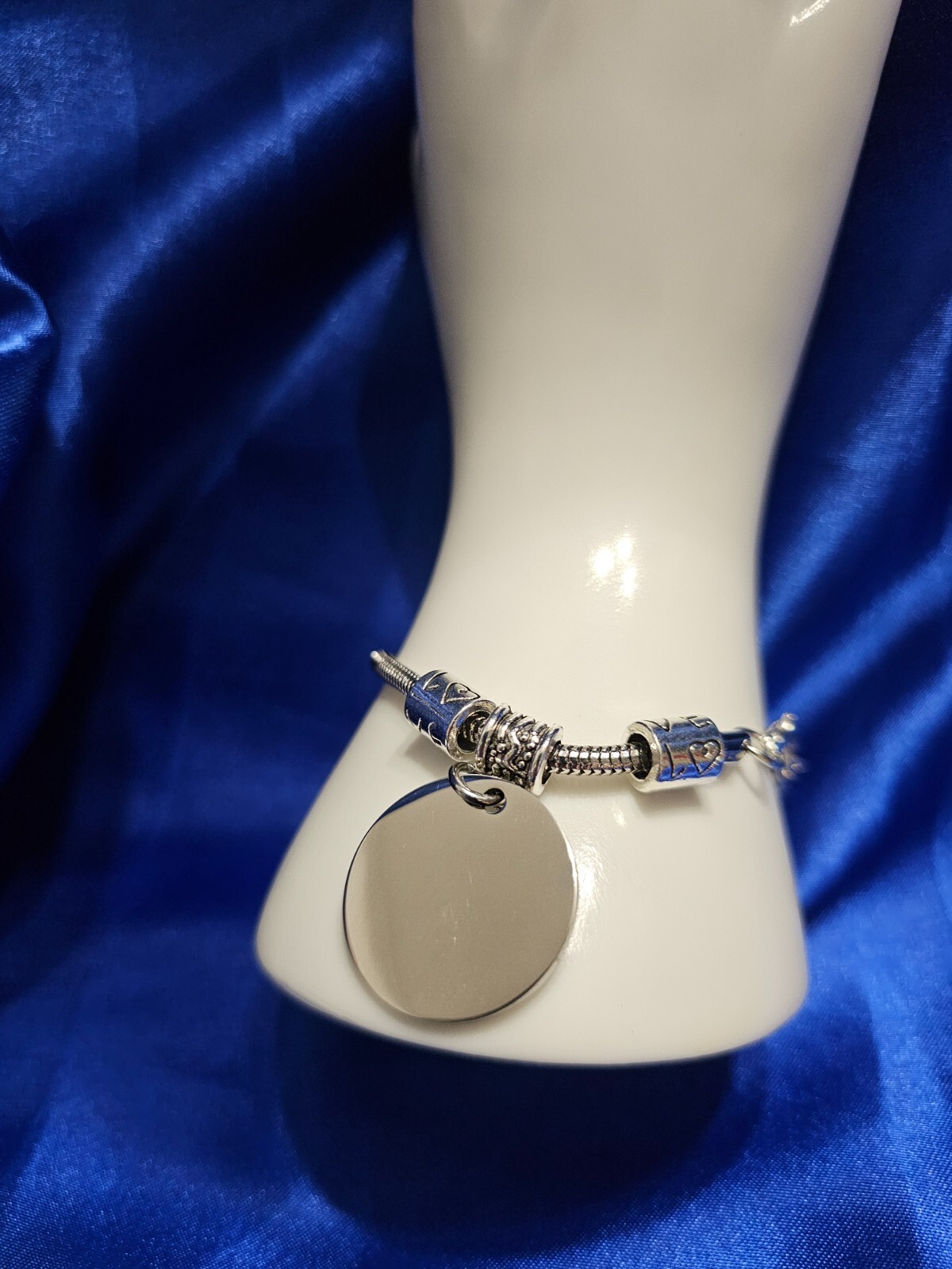 A MOTHER’S GIFT FROM DAUGHTER SILVER TONE BRACELET “I LOVE YOU FOREVER” 6″-8″