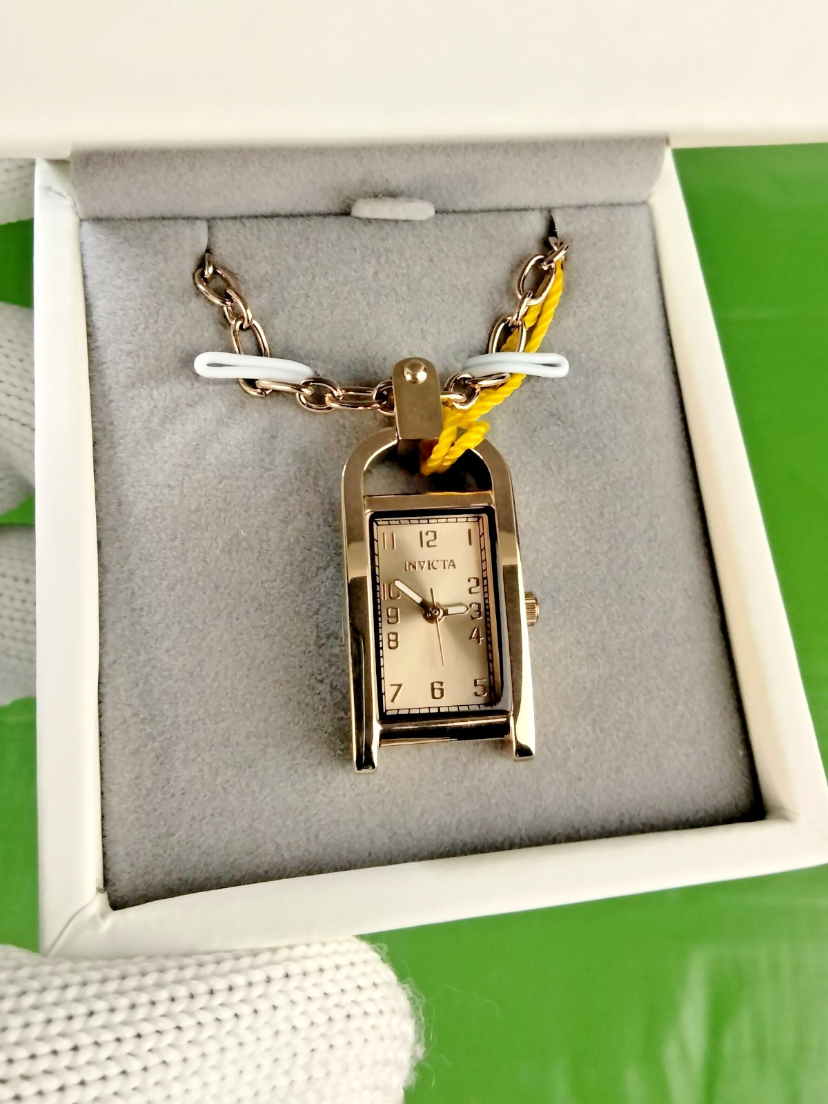 Invicta 49936 Mini Angel Necklace Watch Rose Gold Pendant Ladies Quartz Elegant