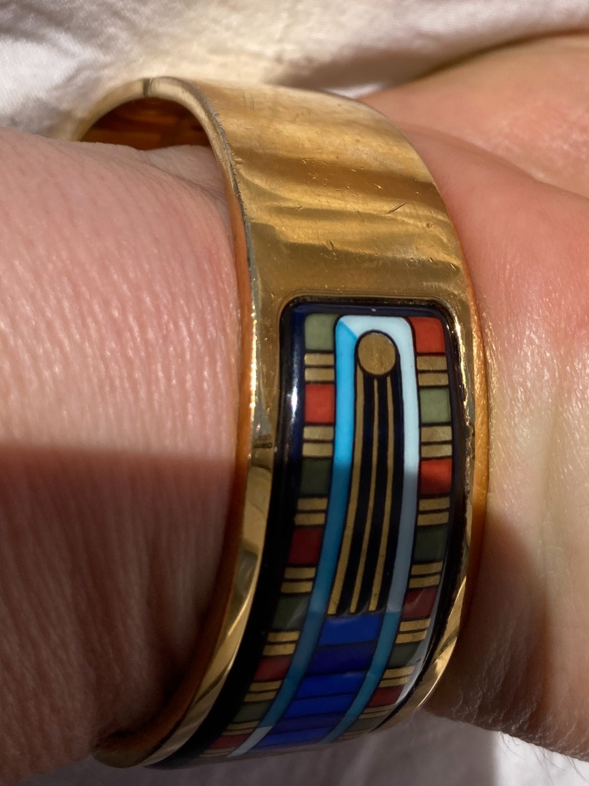 VTG Michaela Frey Team (FREYWILLE) Contessa Egyptian 🪲 Scarab Bracelet 24K