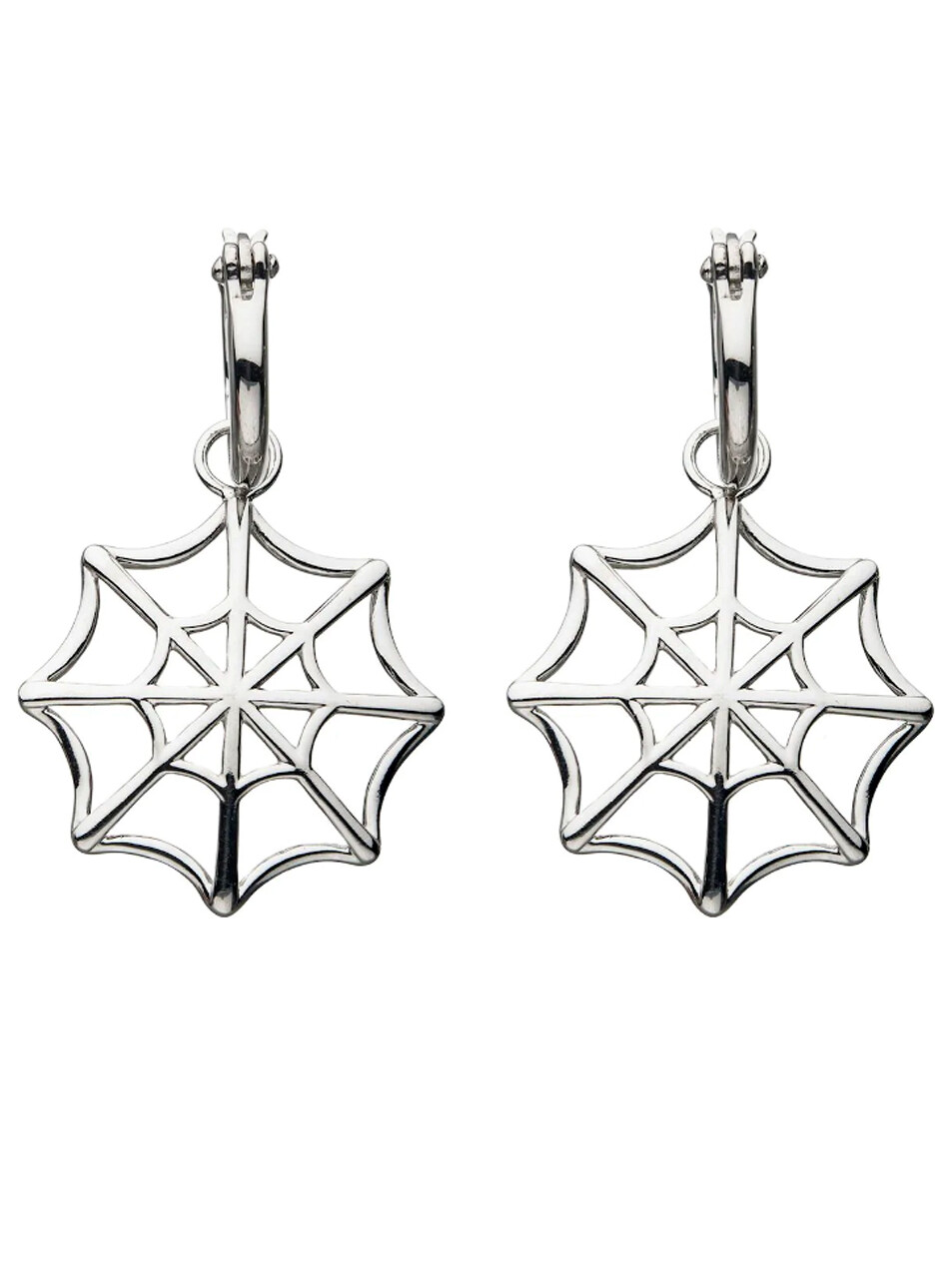 RockLove Spider-Man Web Earrings Sterling Silver Marvel Disney New In Box