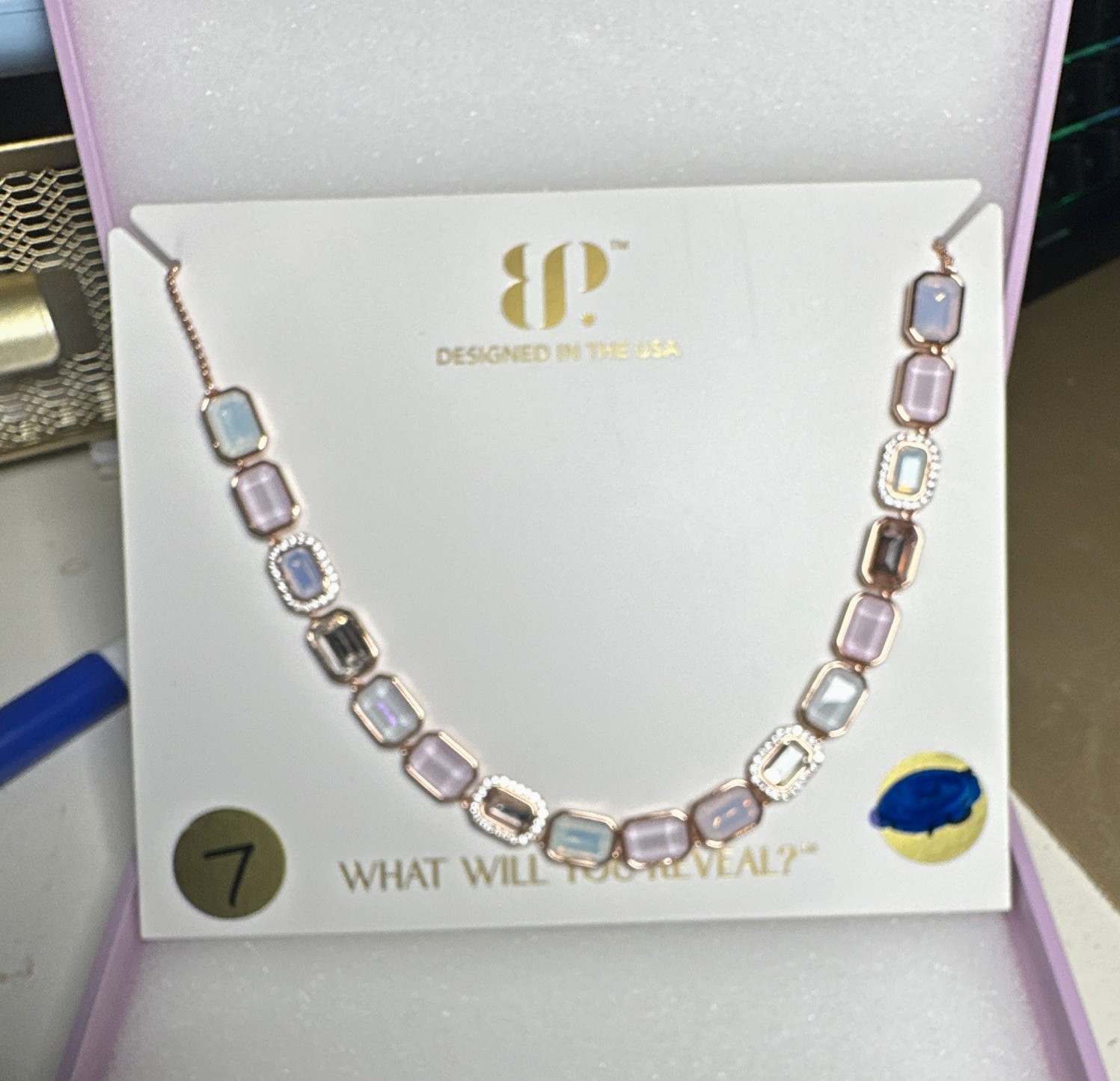 BP Rose Gold Plated Adjustable Necklace 27″ NK23160. Desert Oasis