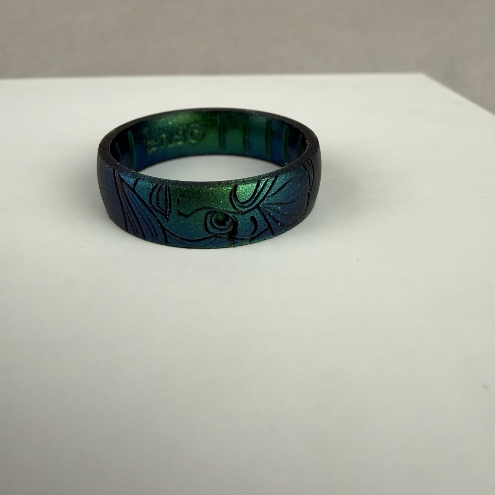 Enso Rings Disney Collection Ariel Classic Silicone Ring Sz 12 Iridescent Green