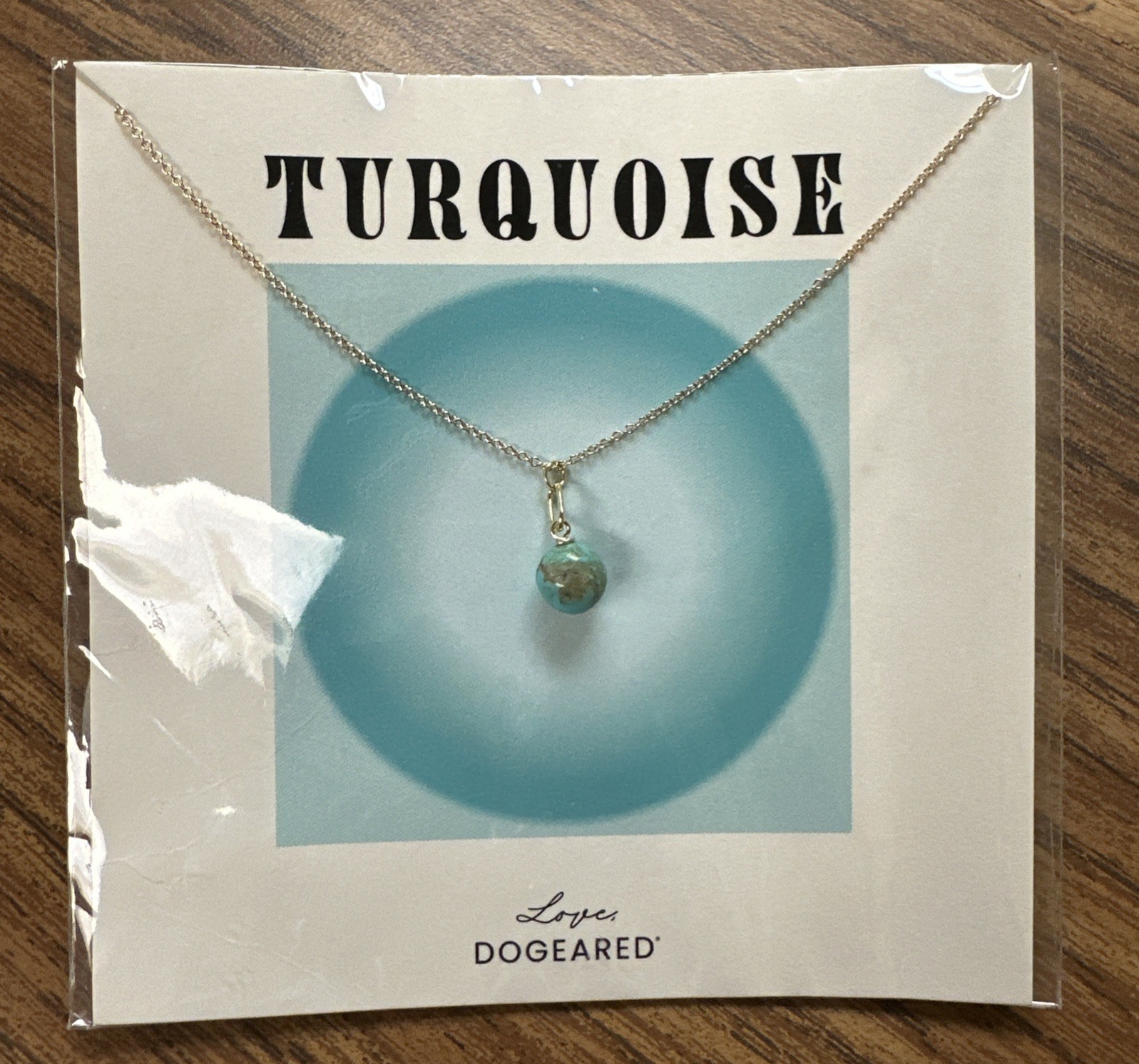DOGEARED DECEMBER BIRTHSTONE TURQUOISE NECKLACE