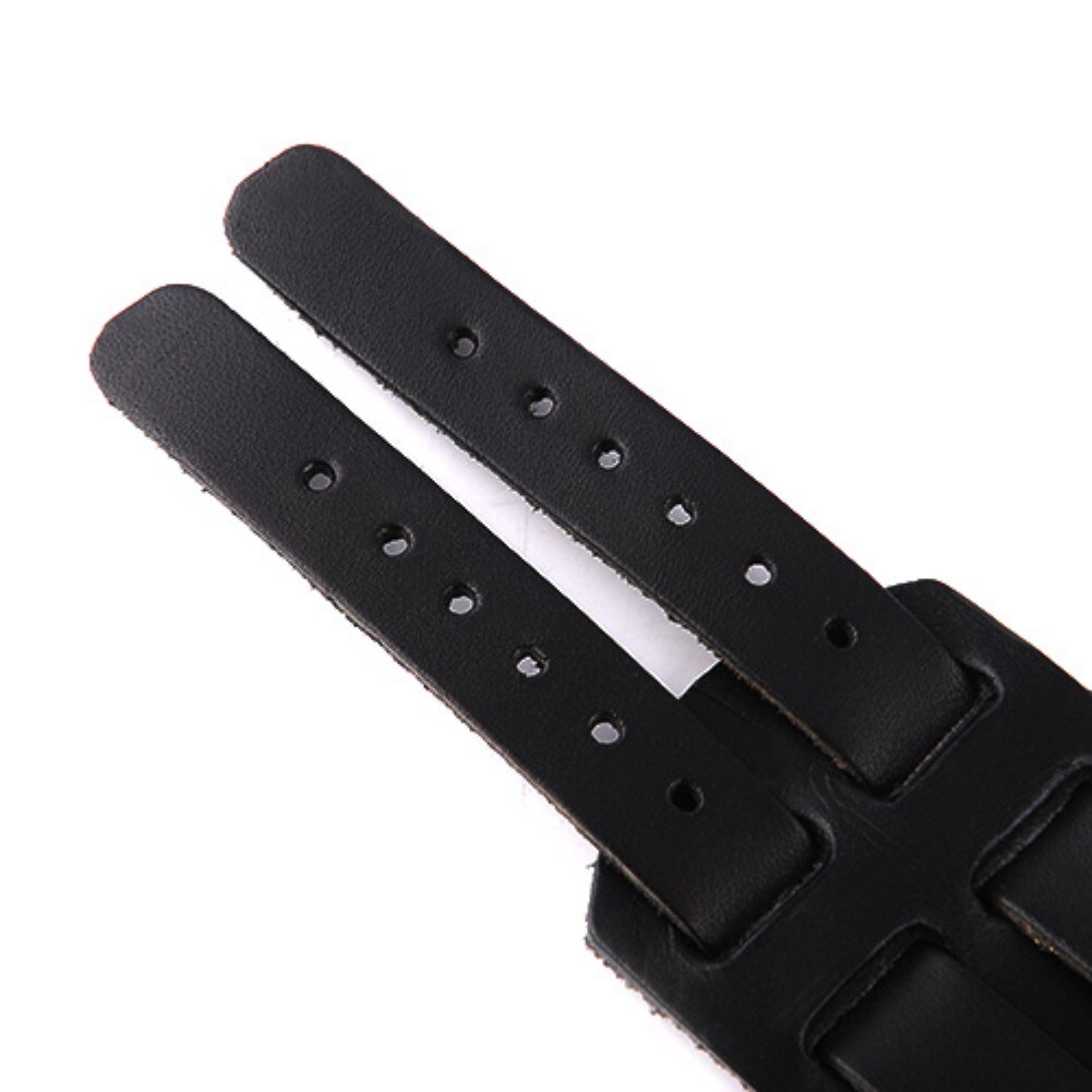 Men’s Wide Leather Belt Strap Buckle Adjustable Cuff Bangle Wristband Bracelet