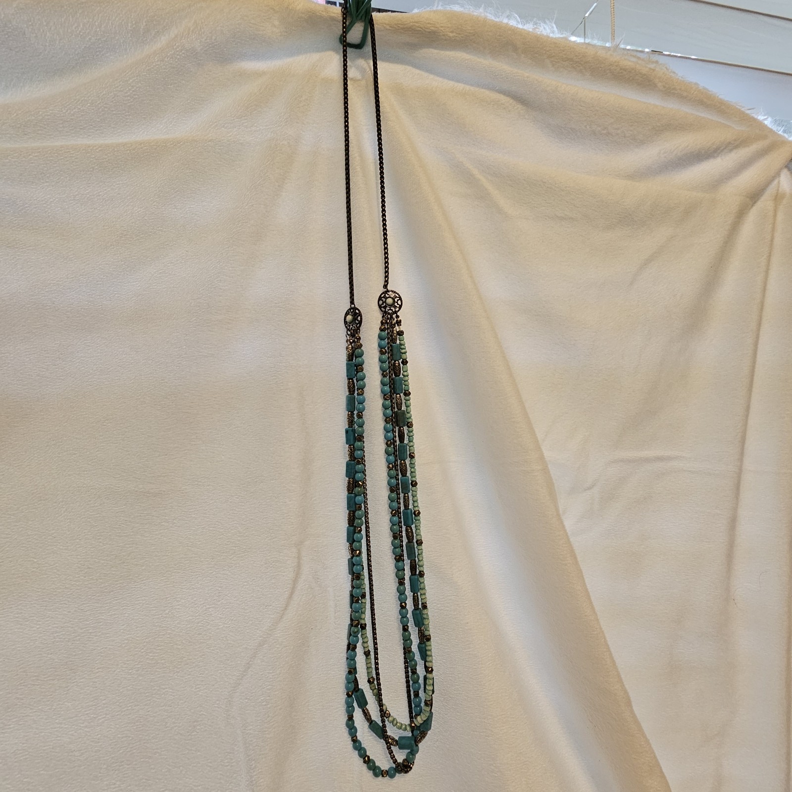 Sonoma turquoise bead necklace. 38 inches.