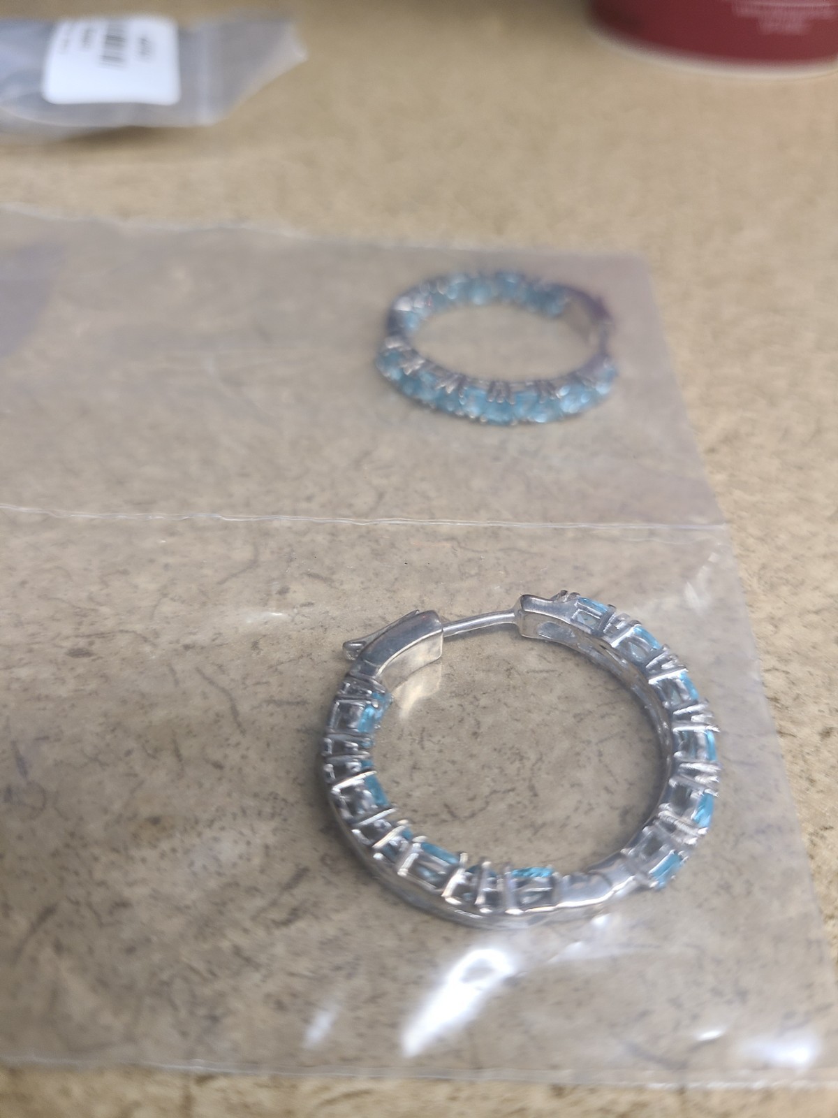 D’Joy Betroka Blue Apatite 4.50 ctw Ocean Prism Earrings in Rhodium Over Sterlin