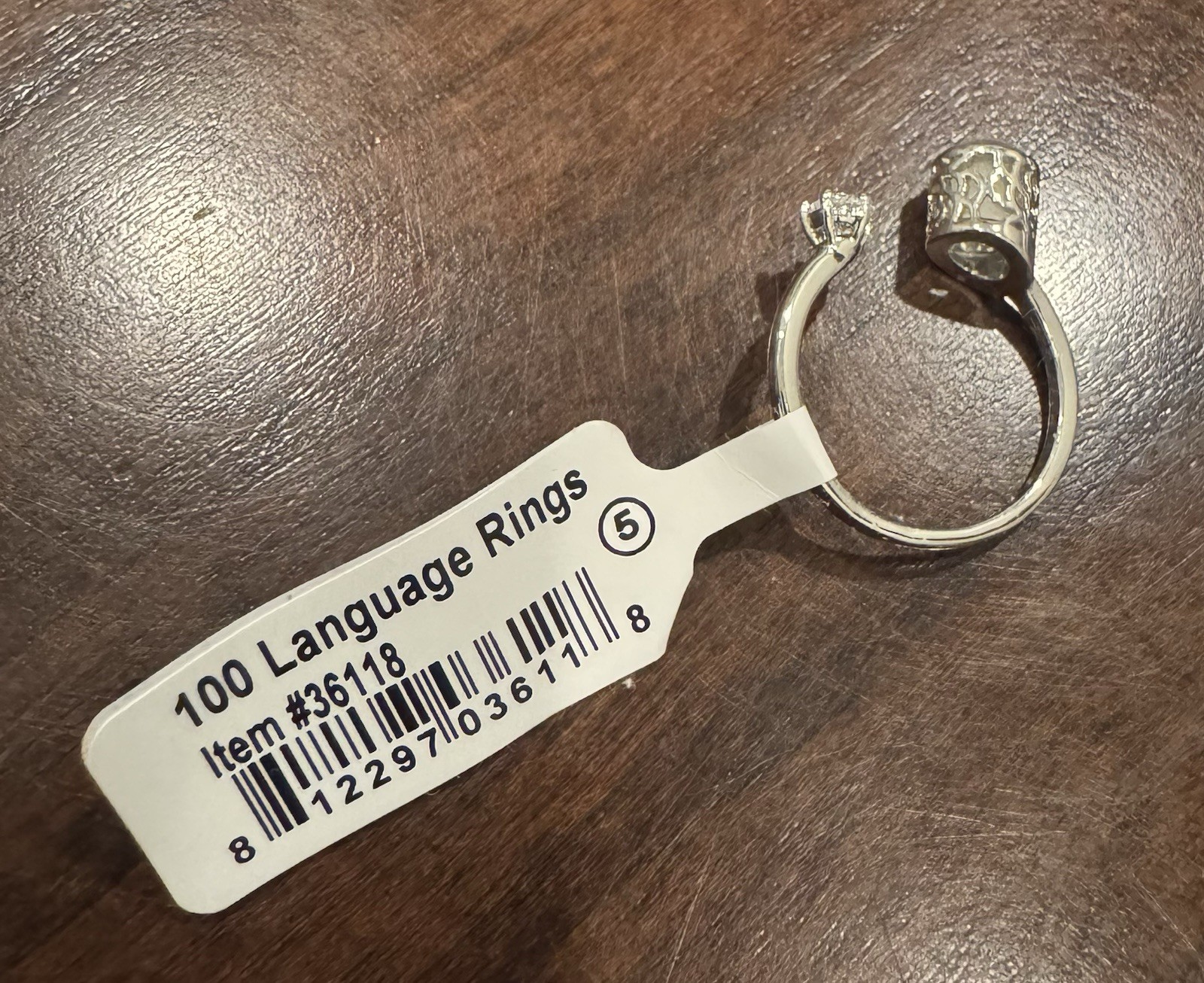 Puka Creations Language Rings 36 PACK Gold & Silver Sizes 5 6 7 8 NEW SHIPS FREE