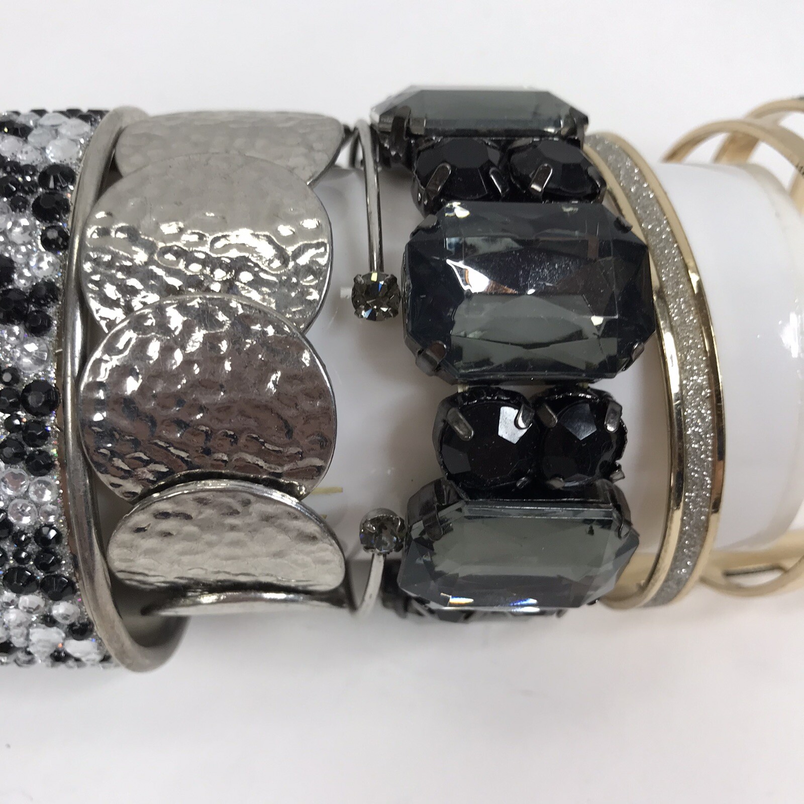 Bracelet Lot Bangles Enamel Plastic mixed materials colorful Vintage to mod boho