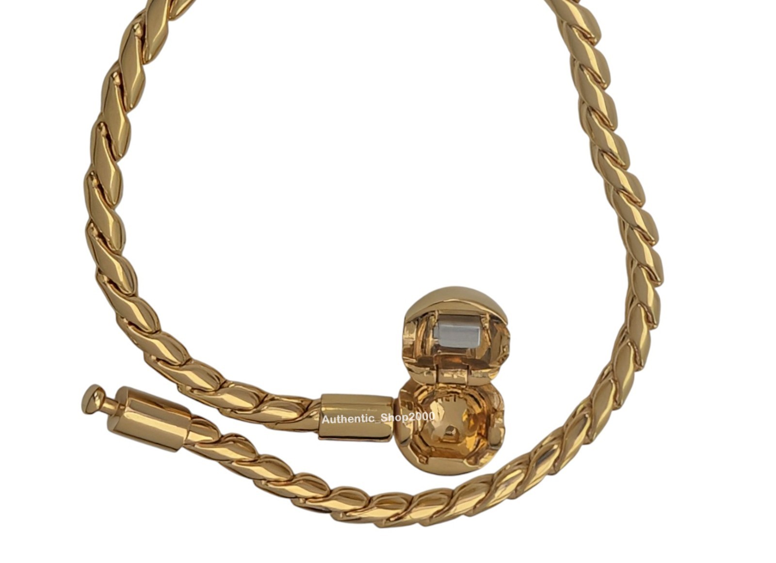New 100% PANDORA 14k Gold P Wing Chain Charm Bracelet with Round Clasp 564028C00