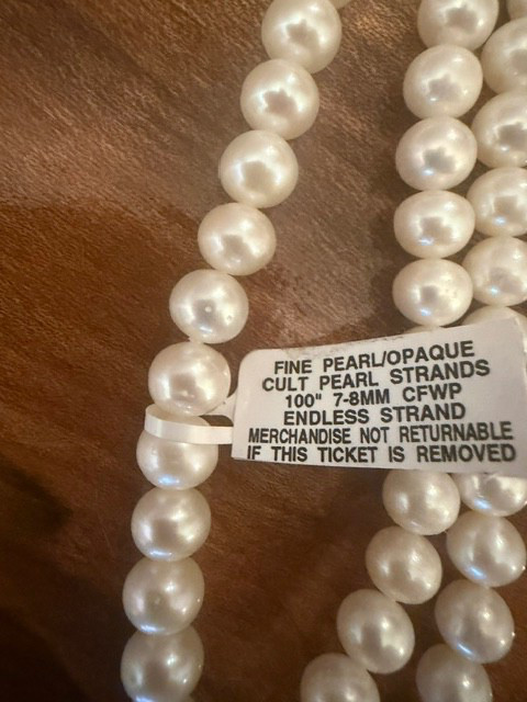 Pearl/Fine/Opaque Cult Pearl Strands 100″ 7-8MM CFWP Endless Strand