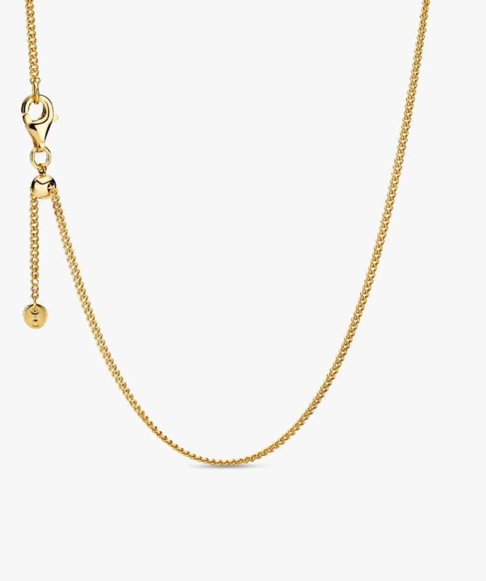 PANDORA 14K Gold Curb Chain Necklace 23.6-inch – 367080-60